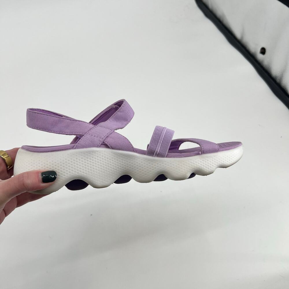 Skechers GOwalk Massage Fit Sandal Transcend purple cushion sole walking size 8 - Picture 5 of 9